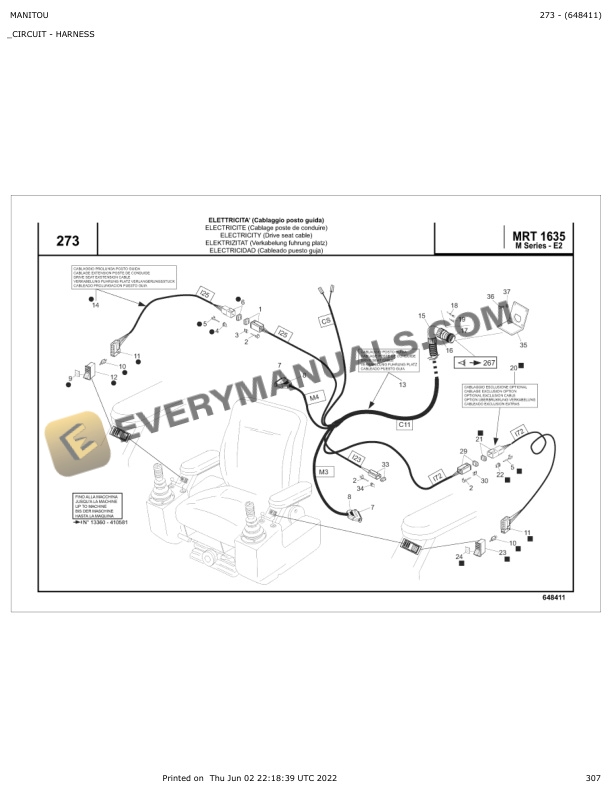 Manitou MRT 1635 M Series-E2 Parts Manual 648411 5 Manitou MRT 1635 M Series-E2 Parts Manual 648411 - Image 3