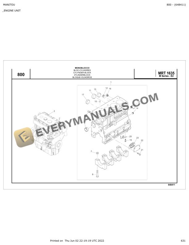 Manitou MRT 1635 M Series-E2 Parts Manual 648411 7 Manitou MRT 1635 M Series-E2 Parts Manual 648411 - Image 5