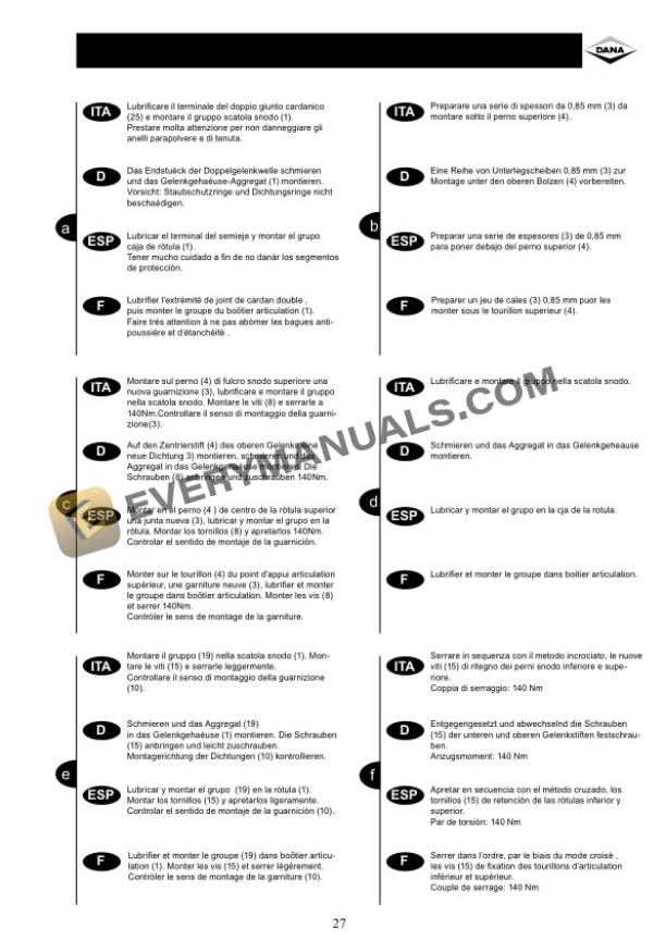 Manitou MRT 1850-2150-2540 Privilege Repair Manual 40-4-M146 FR-EN-ES-3