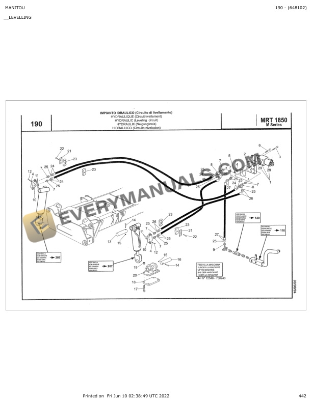 Manitou MRT 1850 M Series Parts Manual 648102 6 Manitou MRT 1850 M Series Parts Manual 648102 - Image 4