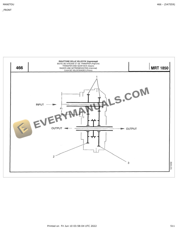 Manitou MRT 1850 Parts Manual 547559 6 Manitou MRT 1850 Parts Manual 547559 - Image 4