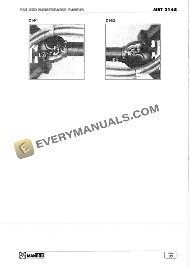 Manitou MRT 2145 Comfort Line Use and Maintenance Manual 547625EN-3