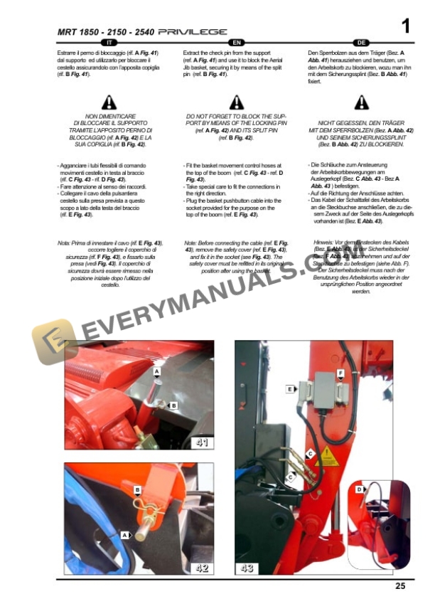 Manitou MRT 2150 Privilege E3 Use Manual 648393-2