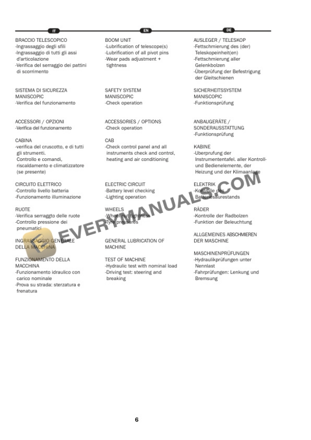 Manitou MRT 3050 E3 Privilege Operator Manual 648385 IT-EN-DE-3