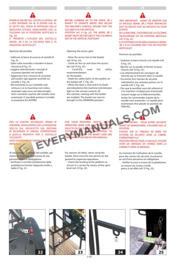 Manitou MRT EASY, MRT-X EASY Operator Manual 648942 IT-US-FR-3