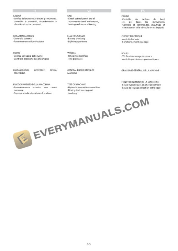 Manitou MRT-X 2470 Privilege Plus ST3A S1 to MRT 3050 Privilege Plus ST4 S1 Operator Manual 649030 IT-US-FR-4