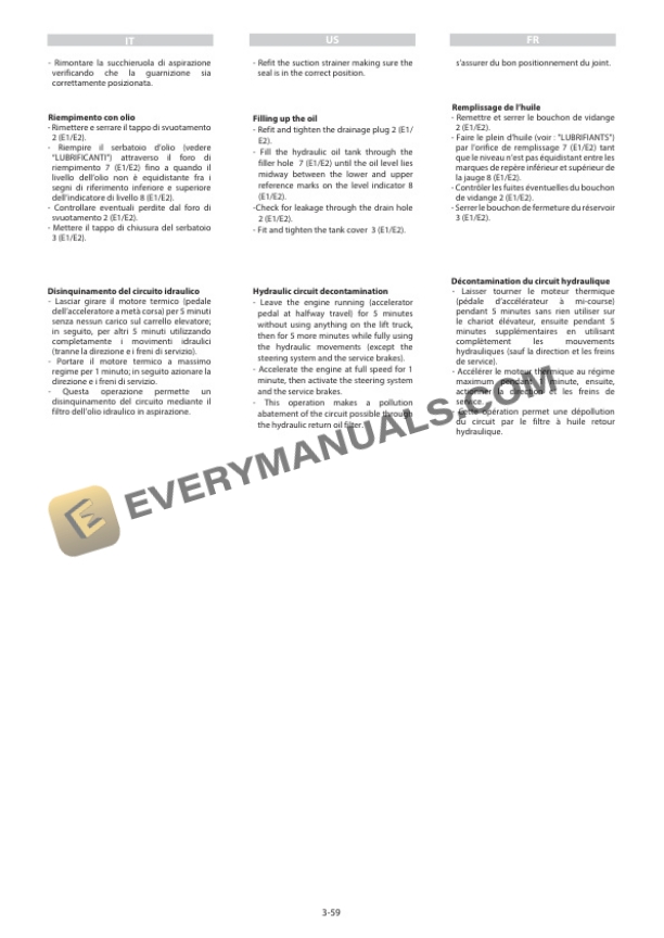 Manitou MRT-X 2470 Privilege Plus ST3A S1 to MRT 3050 Privilege Plus ST4 S1 Operator Manual 649030 IT-US-FR-5