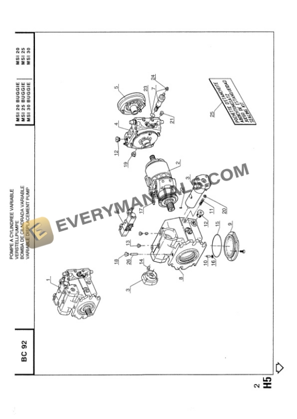 Manitou MSI 20, MSI 25, MSI 30, MSI 20 BUGGIE, MSI 25 BUGGIE, MSI 30 BUGGIE Operator Manual 547009 FR-EN-4