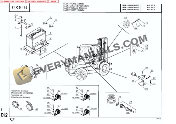 Manitou MSI 30 LPG Parts Manual 547308P-3