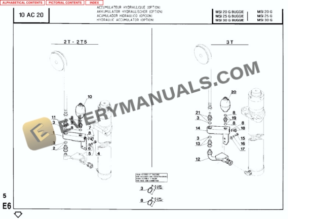 Manitou MSI 30 LPG Parts Manual 547308P-5
