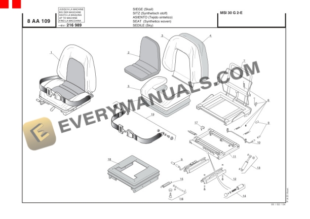 Manitou MSI 30 LPG Series 2-E Parts Manual 547922P 4 Manitou MSI 30 LPG Series 2-E Parts Manual 547922P-2
