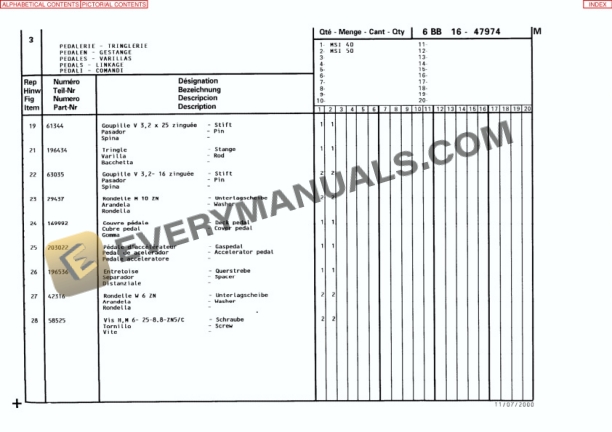 Manitou MSI 50D Parts Manual 47974P-2