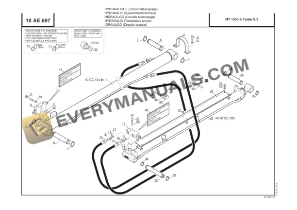 Manitou MT 1030 ST Serie 2-E2 Parts Manual CD547910-3