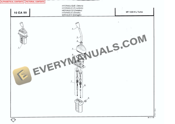 Manitou MT 1033 HL Turbo Series 1 Parts Manual 547793P-4