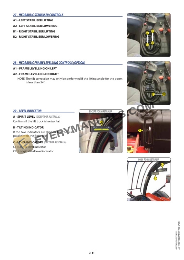 Manitou MT 1135 H EASY 75D ST5 S1, MT 1335 H EASY 75D ST5 S1 Operator Manual 647762EN 6 Manitou MT 1135 H EASY 75D ST5 S1, MT 1335 H EASY 75D ST5 S1 Operator Manual 647762EN - Image 4