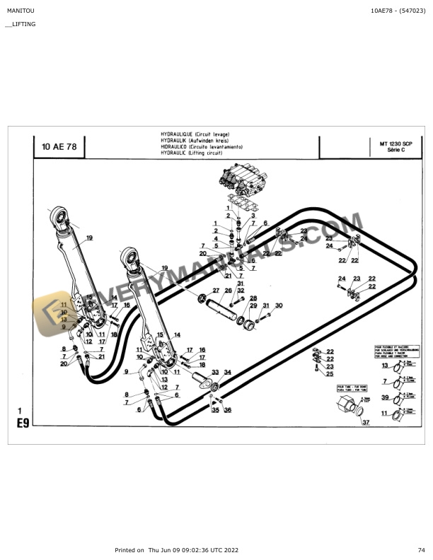 Manitou MT 1230 SCP Series C Parts Manual 547023 5 Manitou MT 1230 SCP Series C Parts Manual 547023 - Image 3