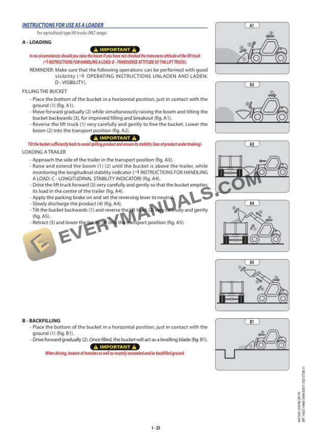 Manitou MT 1435 EASY 75D ST3B S1, MT 1440 EASY 75D ST3B S1, MT 1840 EASY 75D ST3B S1 Operator Manual 647563 US 4 Manitou MT 1435 EASY 75D ST3B S1, MT 1440 EASY 75D ST3B S1, MT 1840 EASY 75D ST3B S1 Operator Manual 647563 US - Image 2