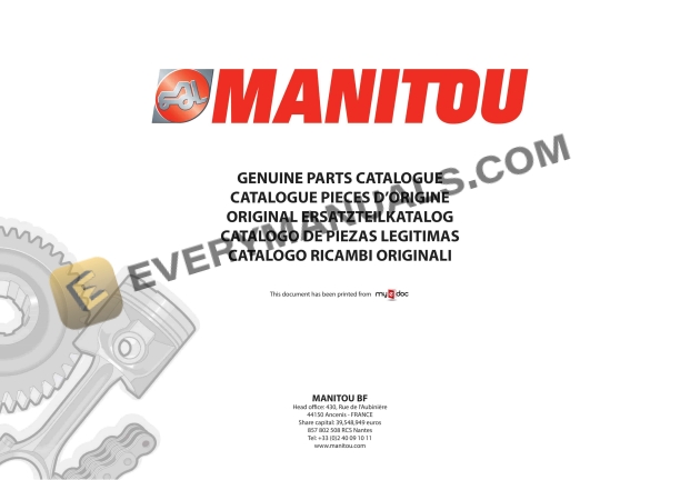 manitou mt 1440 a e3 mt 1840 a e3 parts manual 647026 1