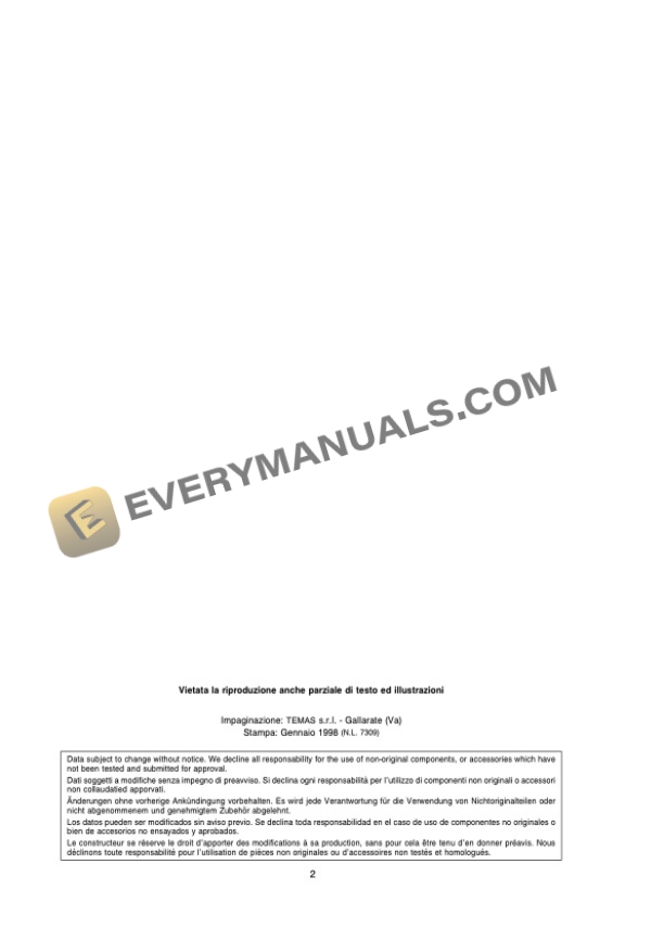 Manitou MT 1445 HL Turbo USA S2-E2 Repair Manual 0-1-M130EN 6 Manitou MT 1445 HL Turbo USA S2-E2 Repair Manual 0-1-M130EN - Image 4