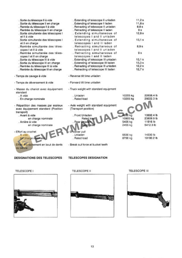 Manitou MT 1530 SCP Ultra, MT 1530 SCP Turbo Ultra Operator Manual 547007 FR-EN-2