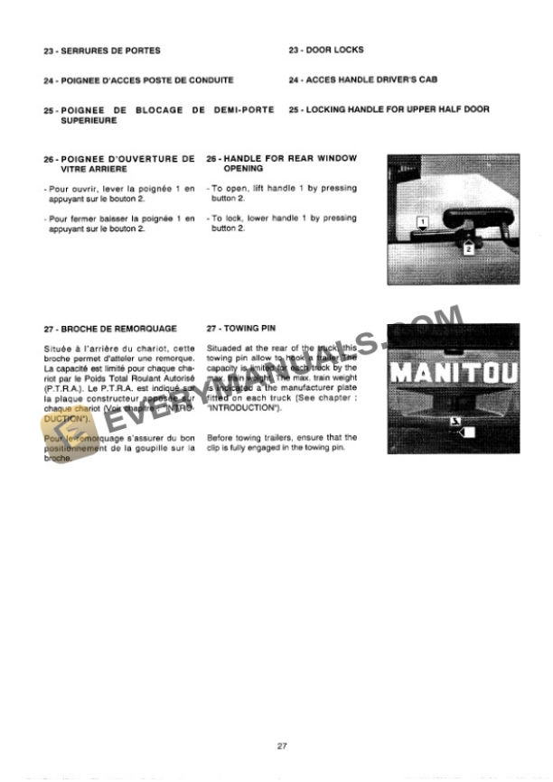 Manitou MT 1530 SCP Ultra, MT 1530 SCP Turbo Ultra Operator Manual 547007 FR-EN-3