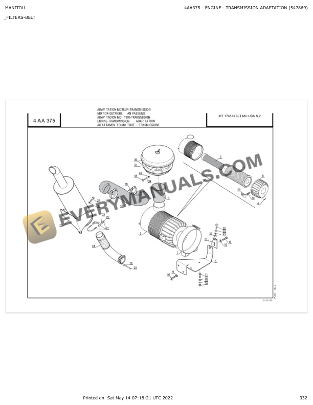 Manitou MT 1745 H SLT MU USA S2 Parts Manual 547869 6 Manitou MT 1745 H SLT MU USA S2 Parts Manual 547869 - Image 4
