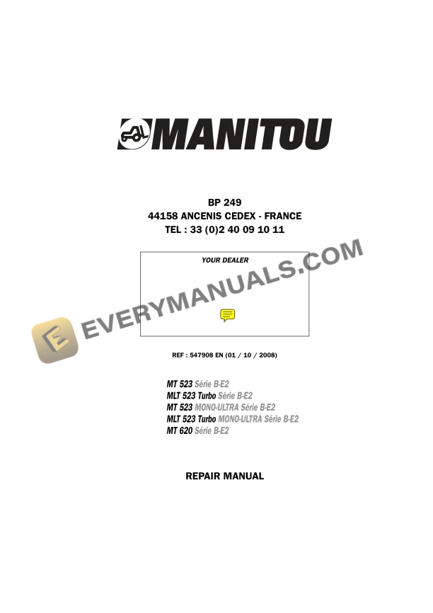 manitou mt 523 sb e2 mlt 523 turbo sb e2 mt 523 mono ultra sb e2 mlt 523 turbo mono ultra sb e2 mt 620 sb repair manual 547908en 1