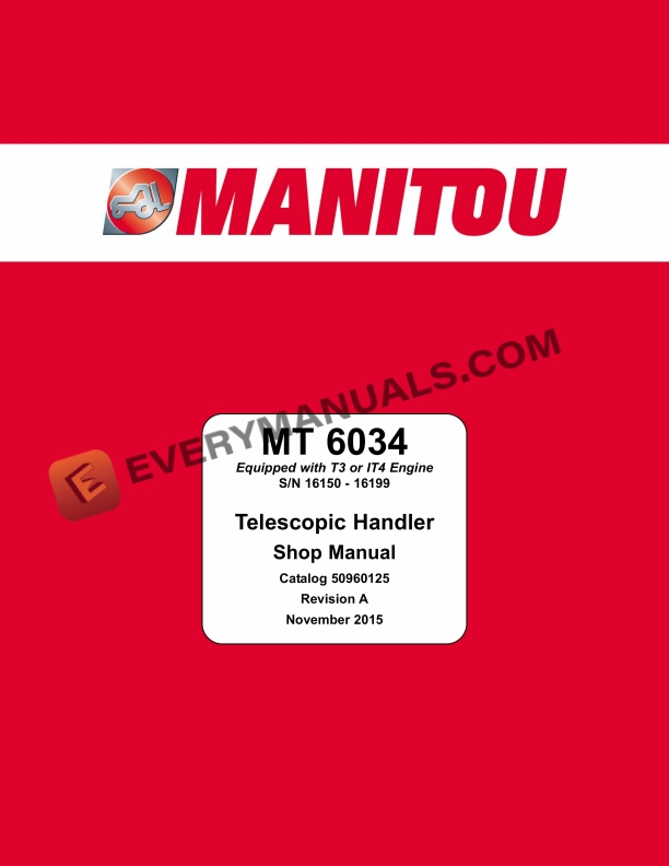 manitou mt 6034 telescopic handler shop manual 50960125 reva 1
