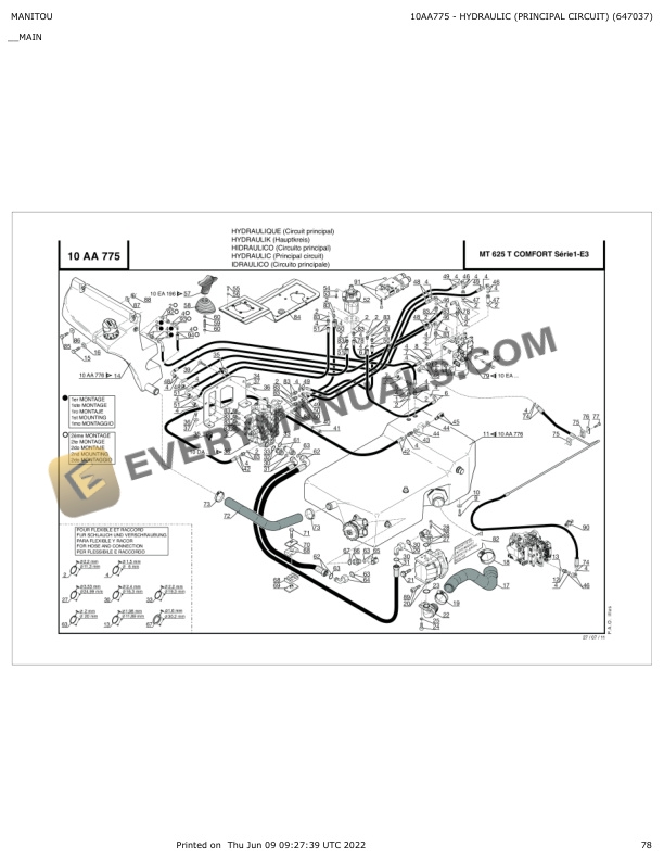 Manitou MT 625 T Comfort S.1-E3 Parts Manual 647037 5 Manitou MT 625 T Comfort S.1-E3 Parts Manual 647037 - Image 3