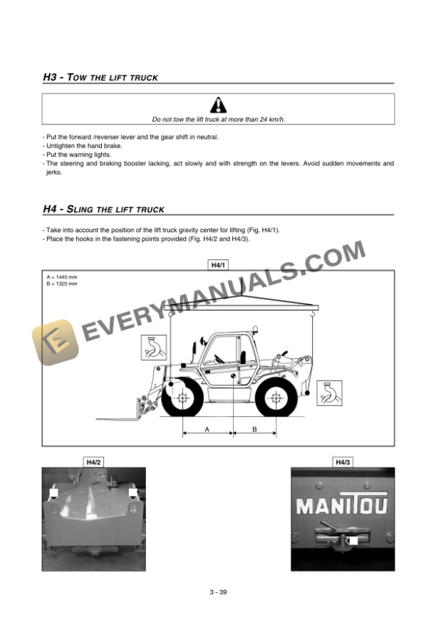 Manitou MT 835 Mono-Ultra, MT 835 Turbo Mono-Ultra Operator Manual 547514EN-5