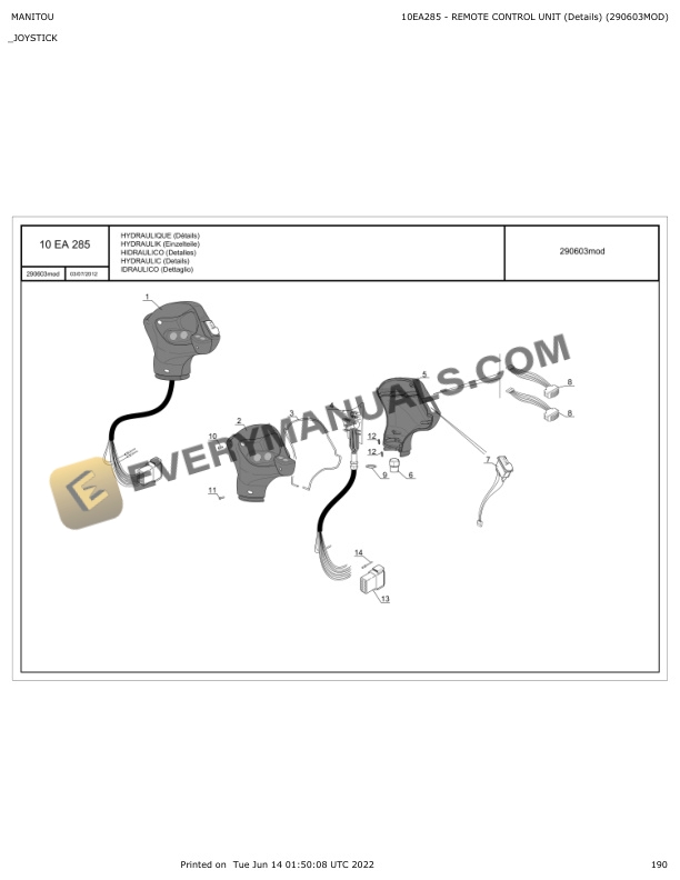 Manitou MT-X 1033 100P ST3A S1 Parts Manual 647777 5 Manitou MT-X 1033 100P ST3A S1 Parts Manual 647777 - Image 3