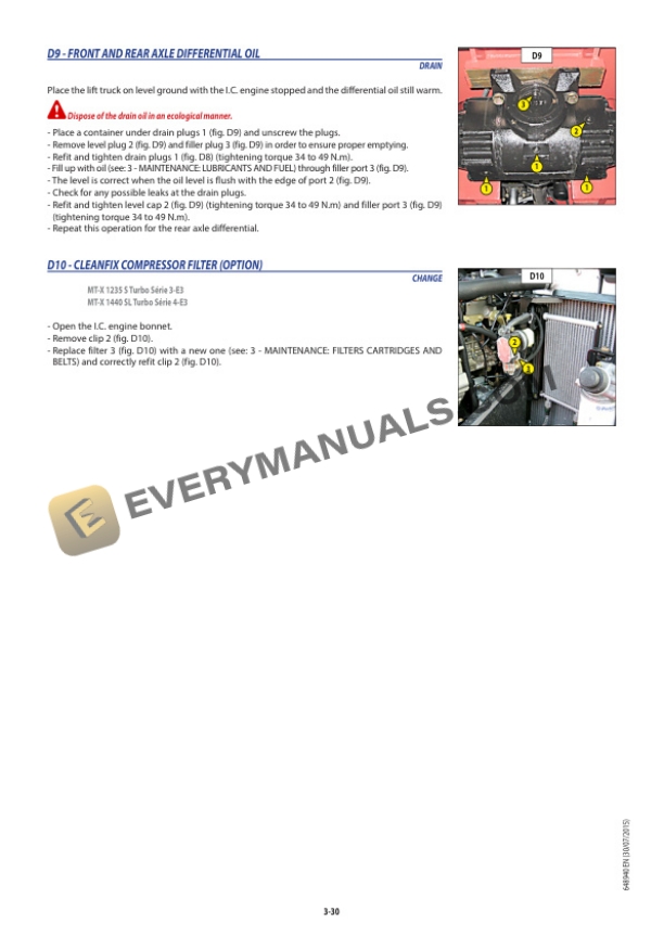 Manitou MT-X 1740 E3 Operator Manual 648940EN-5