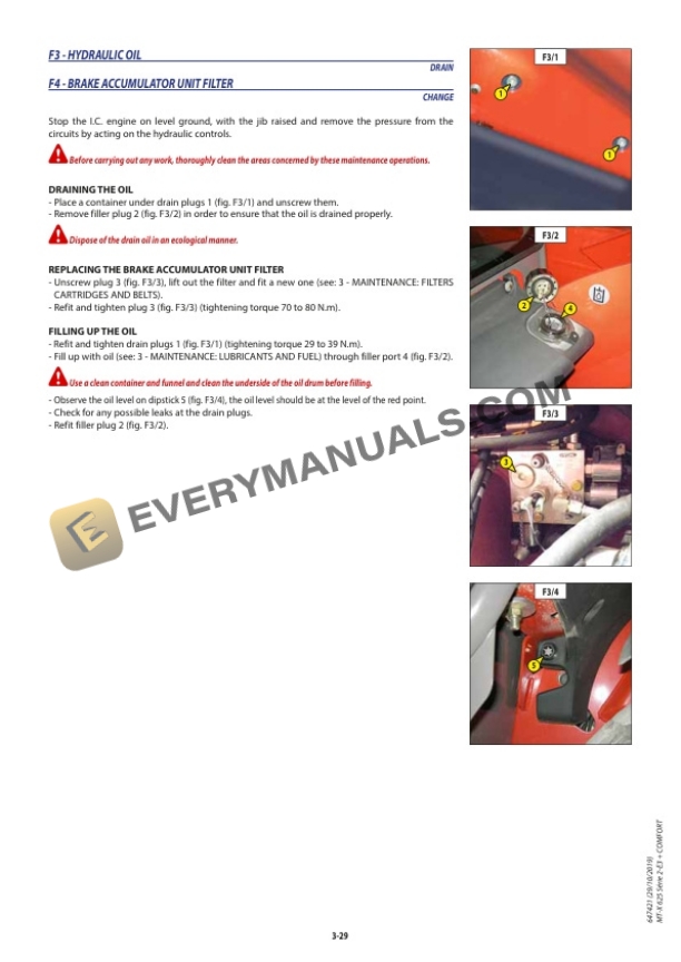 Manitou MT-X 625 Series 2-E3, MT-X 625 Comfort Series 2-E3 Operator Manual 647421EN-5