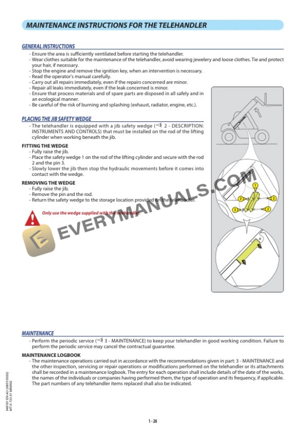 Manitou MT-X 733 S1 MINING Operator Manual 649191 EN-AU 4 Manitou MT-X 733 S1 MINING Operator Manual 649191 EN-AU - Image 2