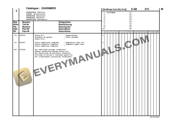Manitou MT523 Series B-E2, MLT523T Mono-Ultra Series B-E2 Parts Manual 547896P-3