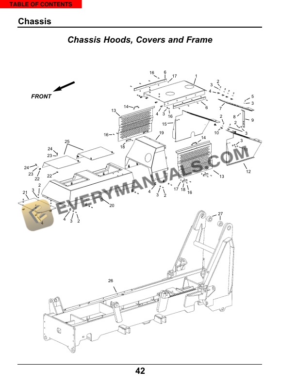 Manitou MT6642T, MT6642XT, MT8044XT Parts Manual 805931-2