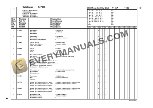 Manitou MT732 Series C-E2 Parts Manual 547937P-4