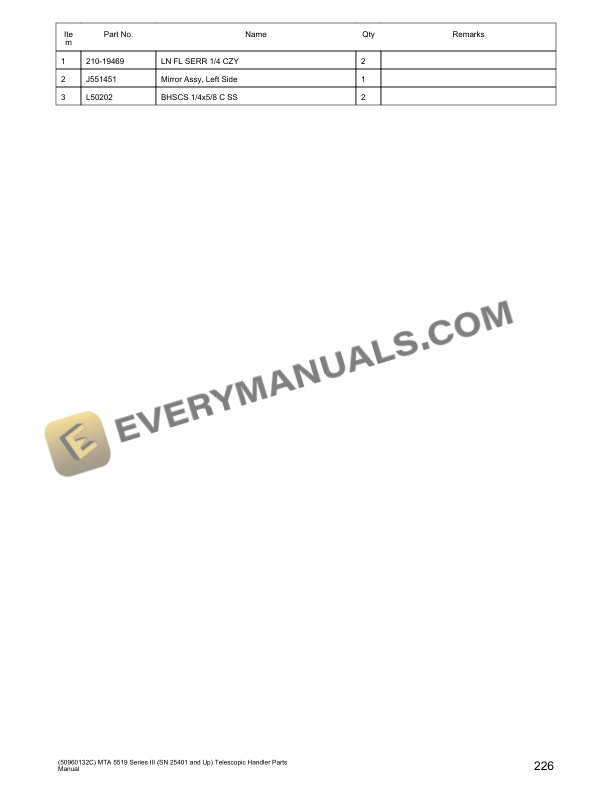Manitou MTA 5519 Series III Telehandler Parts Manual 50960132C 7 Manitou MTA 5519 Series III Telehandler Parts Manual 50960132C - Image 5