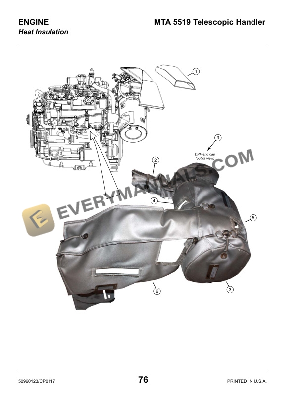 Manitou MTA 5519 Telescopic Handler Parts Manual 50960123C-3