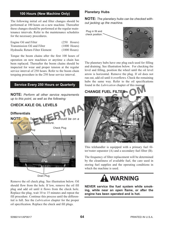Manitou MTA 6034 Series III Telescopic Handler Operator Manual 50960141 Revision A 6 Manitou MTA 6034 Series III Telescopic Handler Operator Manual 50960141 Revision A-4