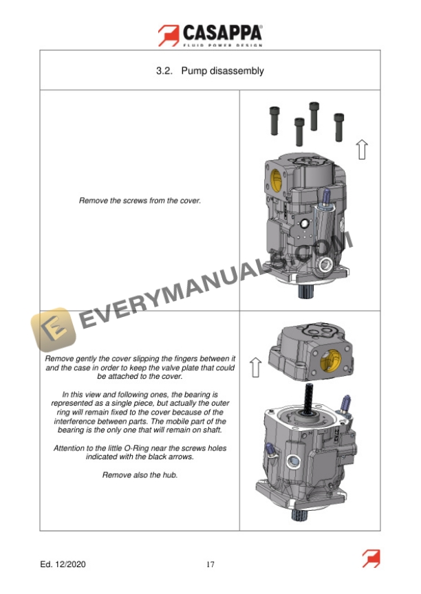 Manitou MVP 60 63 Pump Casappa Repair Manual 52799767EN-4