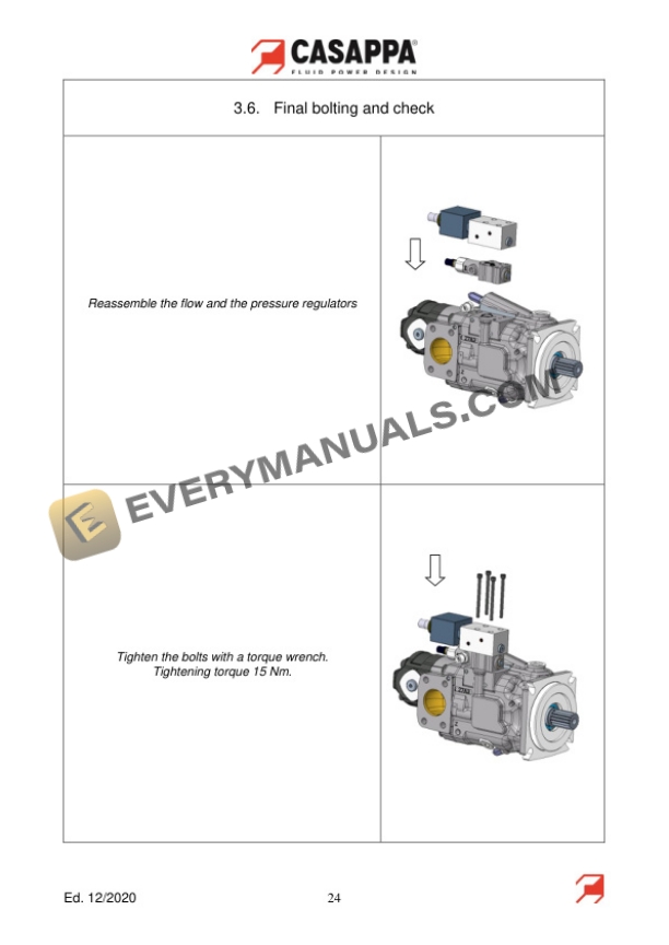 Manitou MVP 60 63 Pump Casappa Repair Manual 52799767EN-5