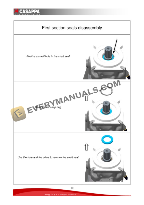 Manitou MVP60,84D,0658 LSF Pump Repair Manual 647543EN-3