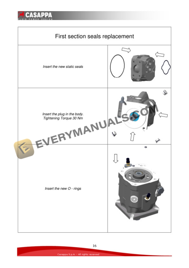 Manitou MVP60,84D,0658 LSF Pump Repair Manual 647543EN-4