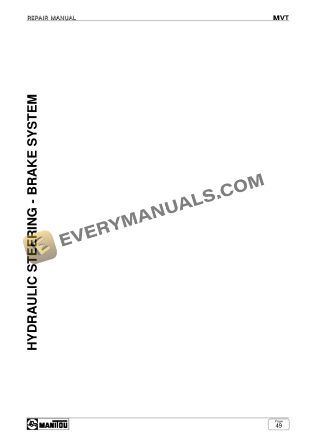 Manitou MVT 1130 L Comfort Line, MVT 1340 L Comfort Line Repair Manual 547296EN-3