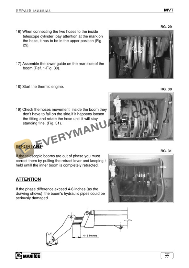 Manitou MVT 1130 L Comfort Line, MVT 1340 L Comfort Line Repair Manual 547296EN-4