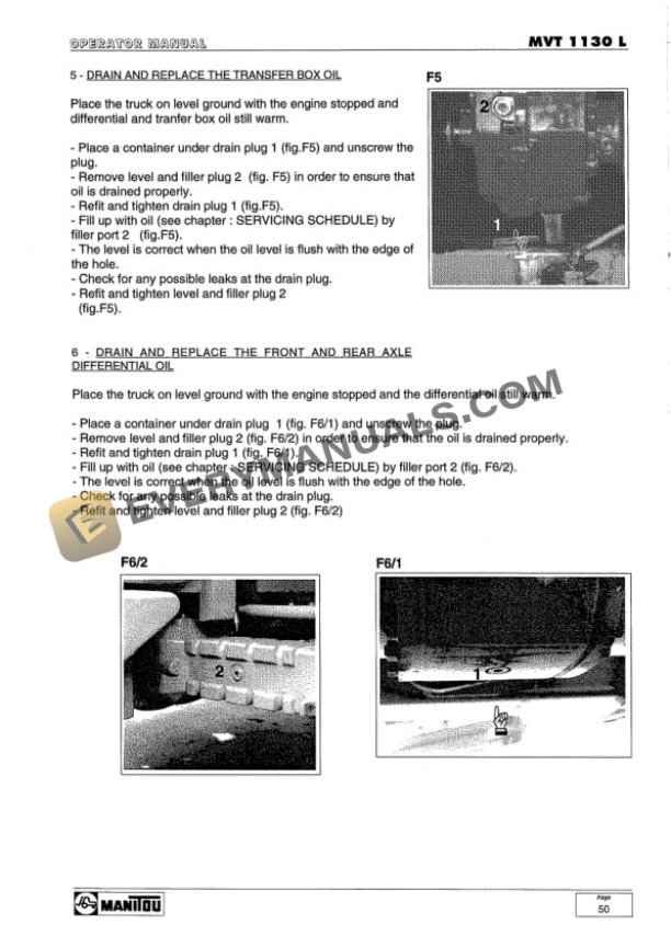 Manitou MVT 1130 L Operator Manual 47988EN-5