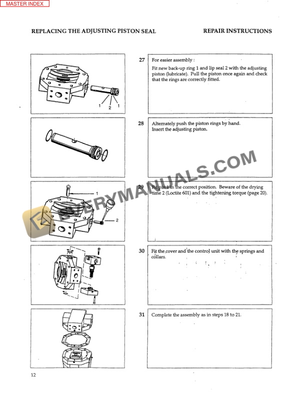 Manitou MVT 1230 L Comfort Line Service Manual 648001-3