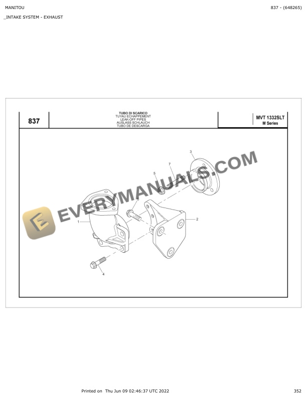 Manitou MVT 1332 SLT M Series Parts Manual 648265 7 Manitou MVT 1332 SLT M Series Parts Manual 648265 - Image 5