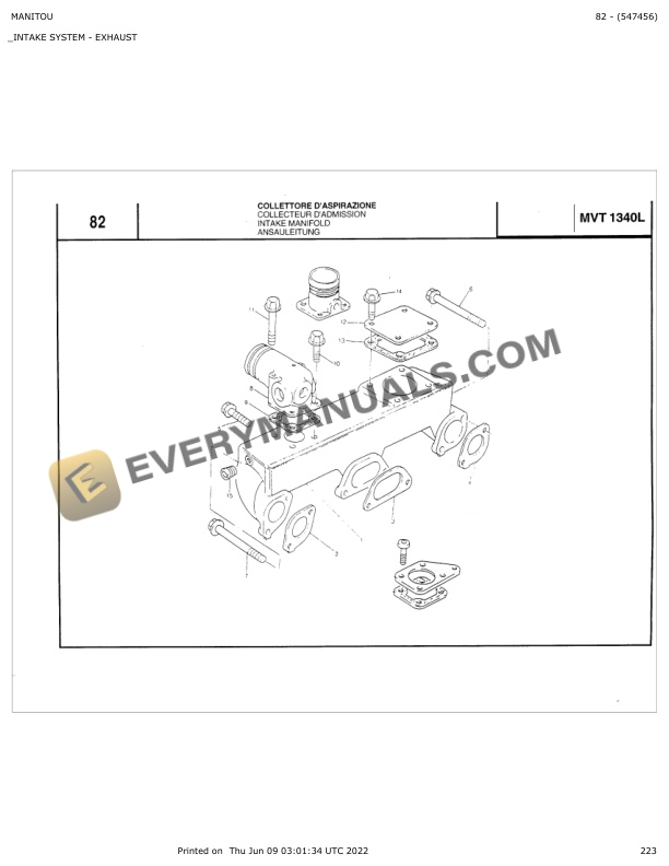 Manitou MVT 1340 L Parts Manual 547456 7 Manitou MVT 1340 L Parts Manual 547456 - Image 5